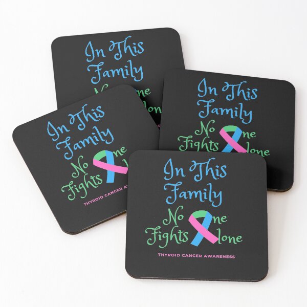 Item preview, In this Family No one Fights Alone, Thyroid Cancer Awareness designed and sold by RedFlowerful.