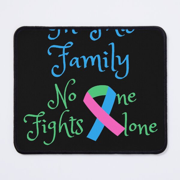 Item preview, In this Family No one Fights Alone, Thyroid Cancer Awareness designed and sold by RedFlowerful.