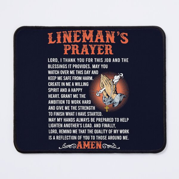 Item preview, Lineman’S Prayer Amen designed and sold by Linenist.