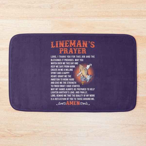 Item preview, Lineman’S Prayer Amen designed and sold by Linenist.
