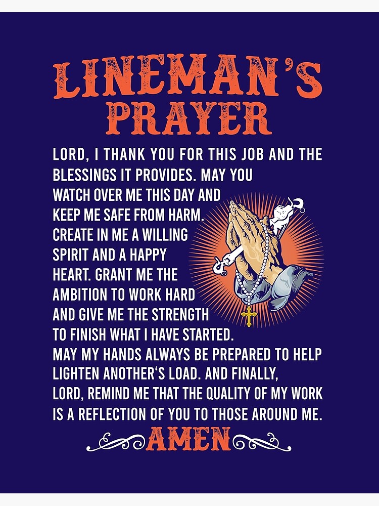 Lineman Prayer: A Tribute to the Unsung Heroes