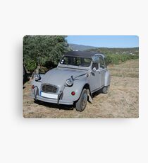 Vintage French car by ProvenceProvence Metal Print