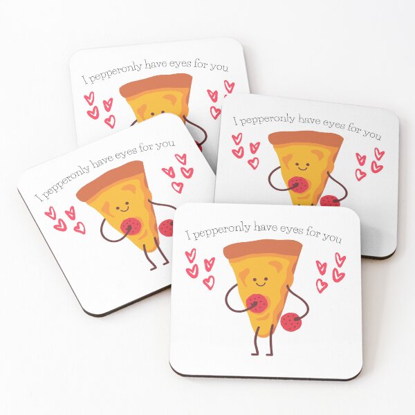 Item preview, I pepperonly have eyes for you cute pizza valentine light designed and sold by natcat-designs.