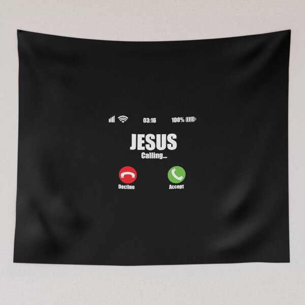 Item preview, Jesus Is Calling  Christian Cross Modern Believe  designed and sold by Andrea890.