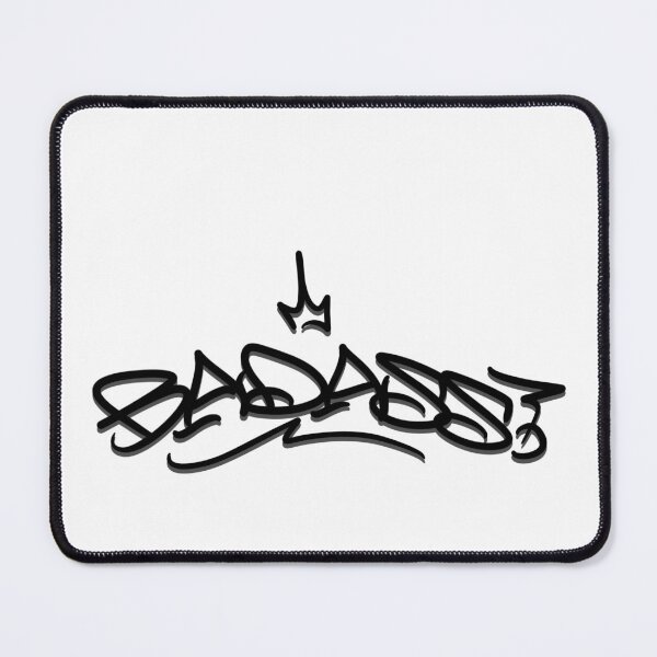Item preview, Badass Series Black Graffiti Tag designed and sold by workbytristan.