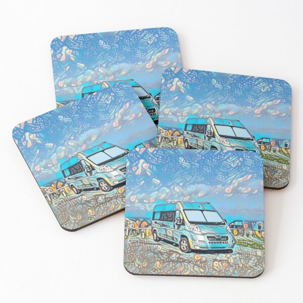 Item preview, Campervan Colourful Blue Hippy Freedom Fun Lifestyle  designed and sold by acceleratorhams.