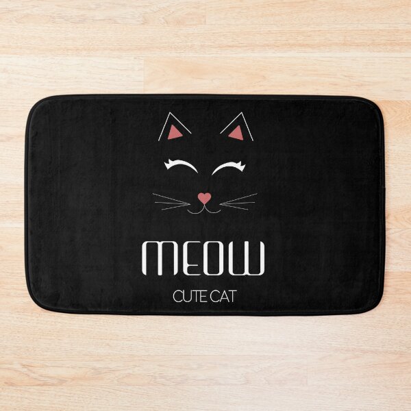Item preview, Meow cute cat - black designed and sold by sferrecamp.