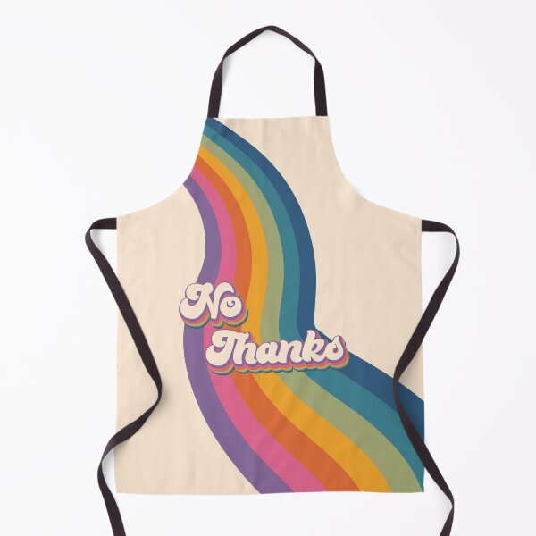 Item preview, No Thanks Retro Rainbow designed and sold by bridglet.