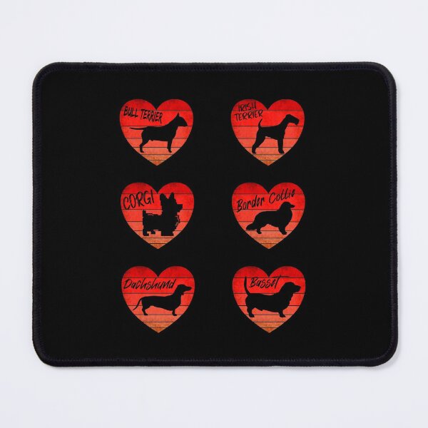 Item preview, Dog Breeds Valentine, Vintage Heart Sunset, Sticker Pack  designed and sold by ACC .