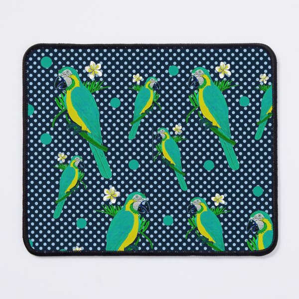 Item preview, DOTTY BLUE PARROTS designed and sold by KINGTOUCAN.