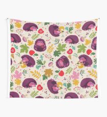 Hedgehog Print Wall Tapestry