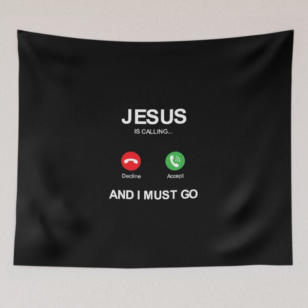 Item preview, Jesus is calling and i must go shirt christians god  designed and sold by Andrea890.