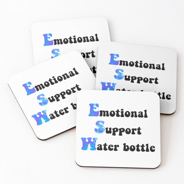 Item preview, emotional support water bottle marble designed and sold by lilystickers65.
