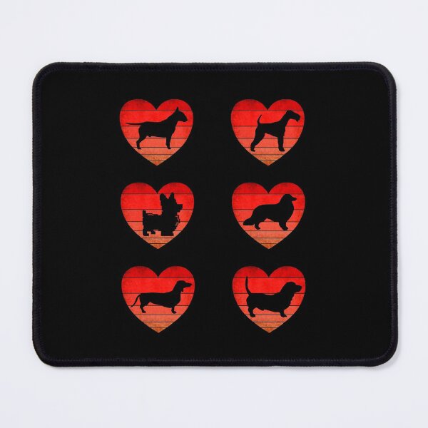 Item preview, Dog Breeds Valentine, Vintage Heart Sunset, Sticker Pack designed and sold by ACC .