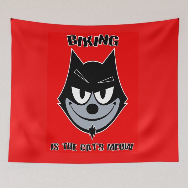 Item preview, BIKING IS THE CATS MEOW PRINT designed and sold by posterbobs.