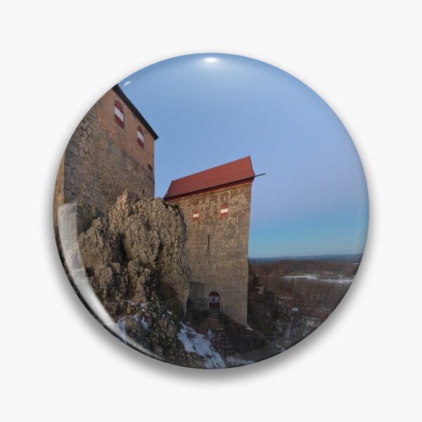 Item preview, Hohenstein Castle with snow in the evening designed and sold by frankuffmann.