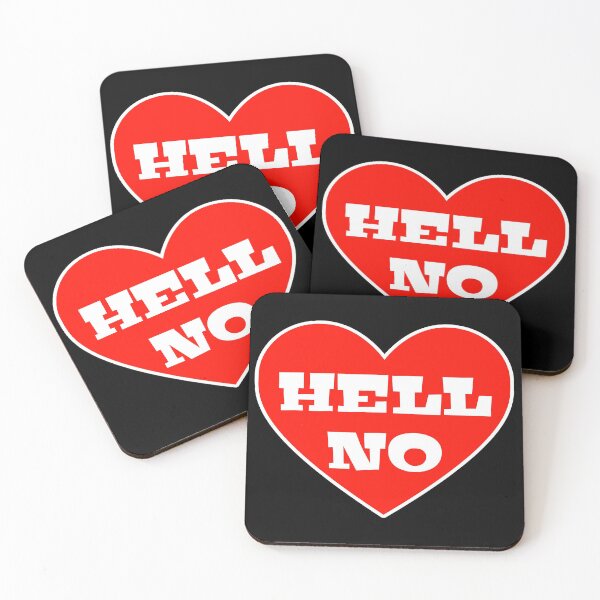 Item preview, Hell No Anti Valentines Day 2022 designed and sold by Design-Maniya.