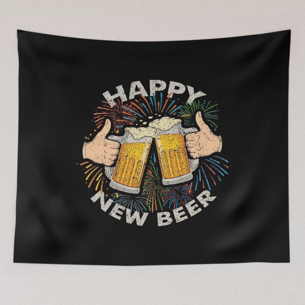 Item preview, New Year, New Beer! designed and sold by StudioNMdesign.