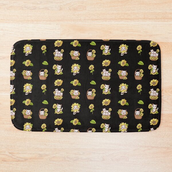 Item preview, Sunflower Cat Bundle, Paw Art Set, Kawaii White Cat With Flower designed and sold by DearSunny.