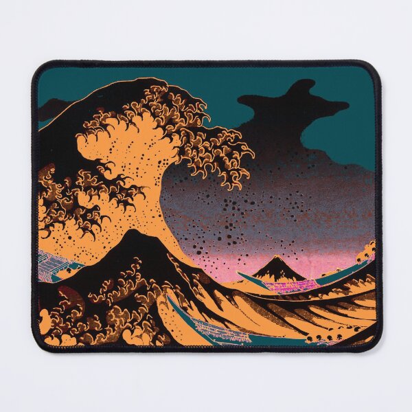 Item preview, THE GREAT ORANGE WAVE - The Great Wave off Kanagawa Best Original HD Print designed and sold by Go Logo Designs.