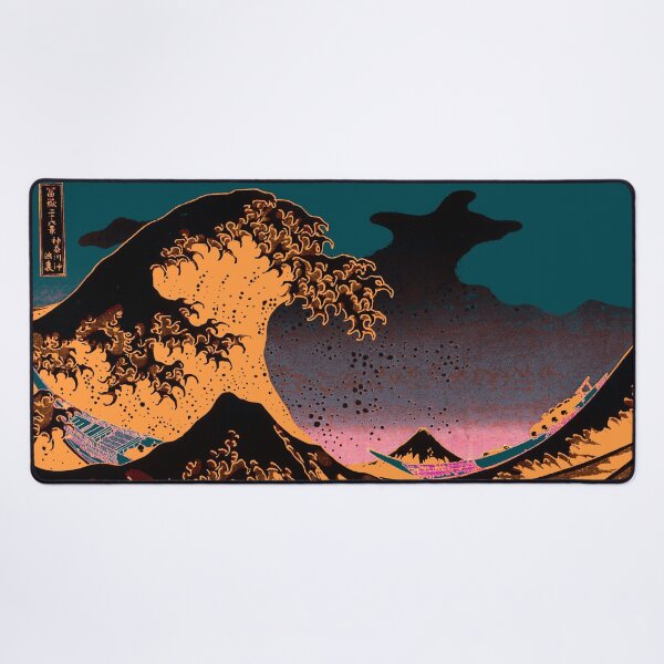 Item preview, THE GREAT ORANGE WAVE - The Great Wave off Kanagawa Best Original HD Print designed and sold by gologodesigns.