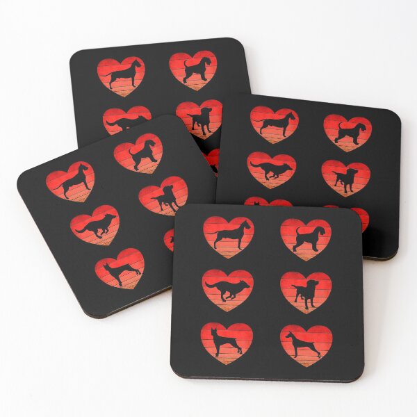 Item preview, Dog Breeds Valentine, Vintage Heart Sunset, Sticker Pack  designed and sold by ACC .