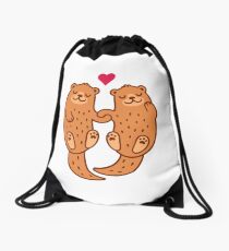Otterly adorable Drawstring Bag