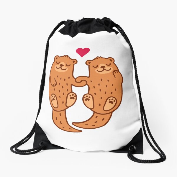 Otterly adorable Drawstring Bag