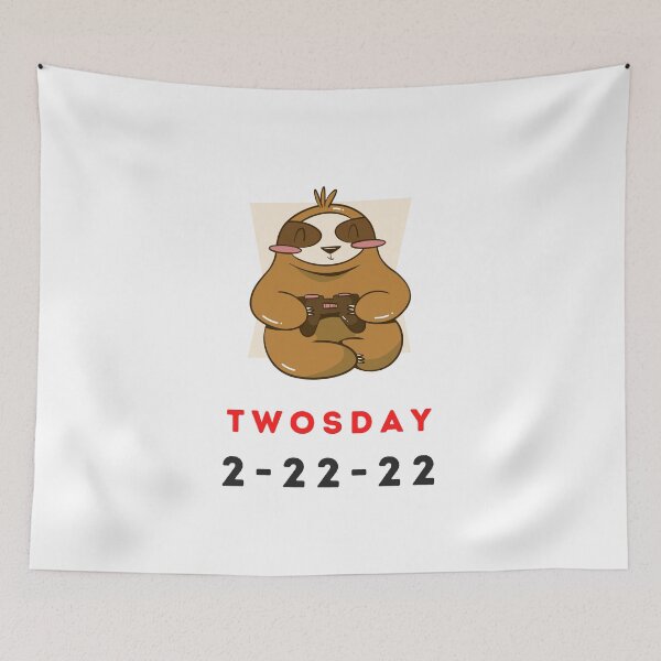 Item preview, twosday 2-22-22 sloth gamer designed and sold by CELO TAN.