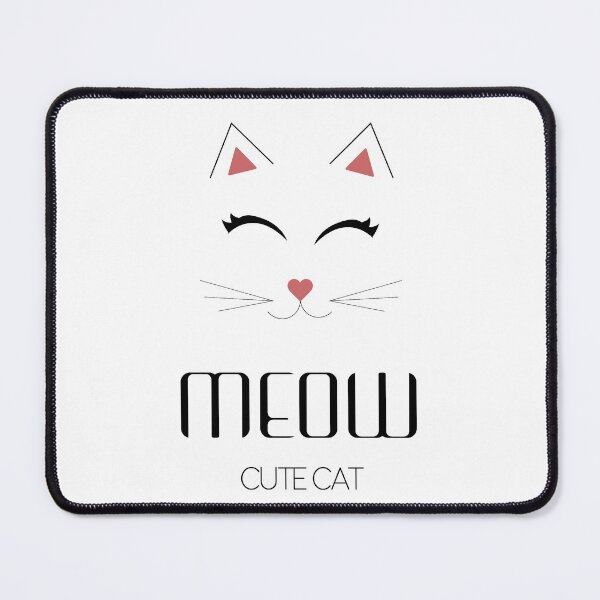 Item preview, Meow cute cat - white designed and sold by sferrecamp.