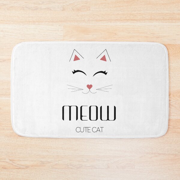 Item preview, Meow cute cat - white designed and sold by sferrecamp.