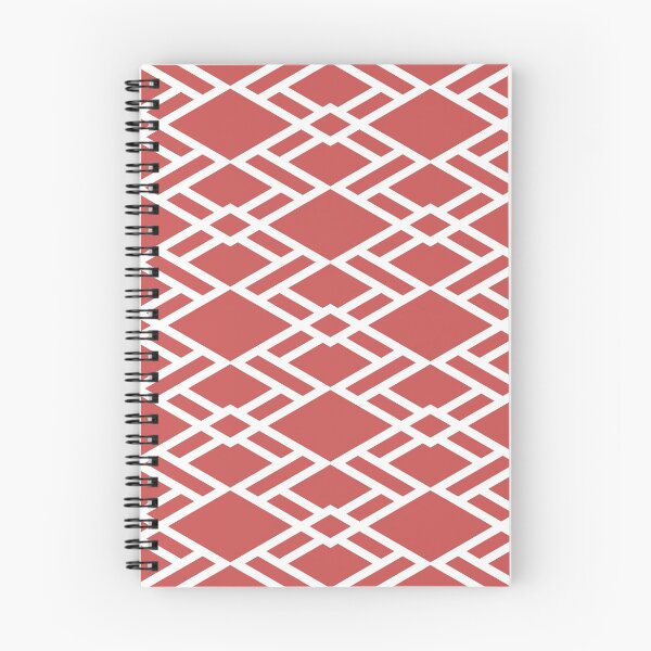 Item preview, Dark Pink and White Overlapping Diamond Pattern Pairs DE 2022 Trending Color Deep Hibiscus DE5083 designed and sold by ColorOfTheYears.