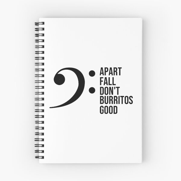 Item preview, Bass Clef Mnemonic Good Burritos Don't Fall Apart GBDFA Musical Staff Lines Funny Composer Artist Music Theory Musician Gift Bass Drums Tuba player Birthday Gifts Funny Rude Offensive saying, designed and sold by joygift369.