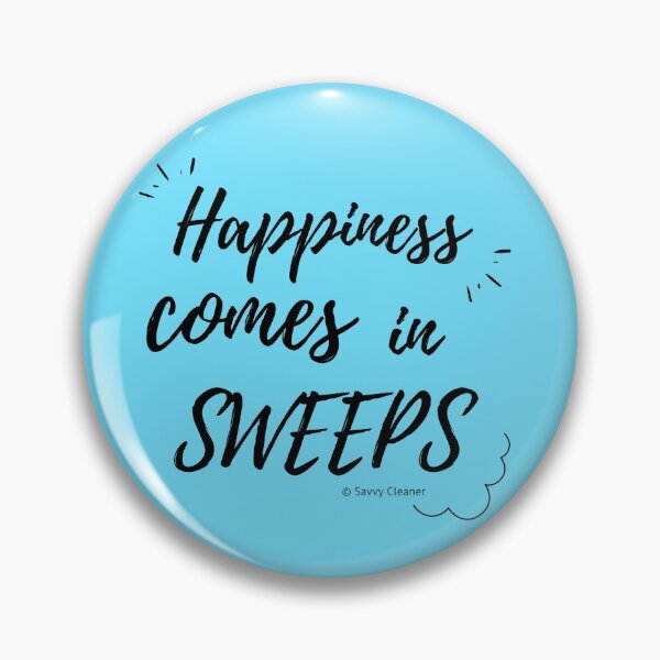 Item preview, Happiness Comes in Sweeps Funny Cleaning Lady Housekeeper designed and sold by SavvyCleaner.