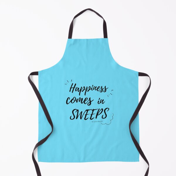 Item preview, Happiness Comes in Sweeps Funny Cleaning Lady Housekeeper designed and sold by SavvyCleaner.