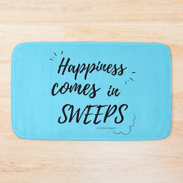 Item preview, Happiness Comes in Sweeps Funny Cleaning Lady Housekeeper designed and sold by SavvyCleaner.