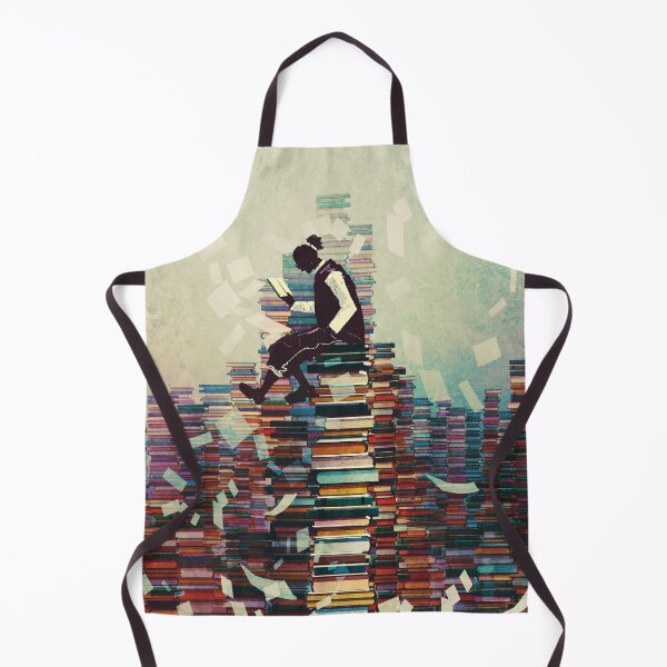 Item preview, Man Reading Book While Sitting on Pile of Books designed and sold by ONORMAL.