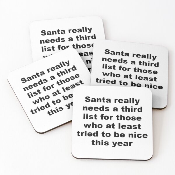 Item preview, Santa's List Christmas Humor designed and sold by Sunny-Side-Up-.