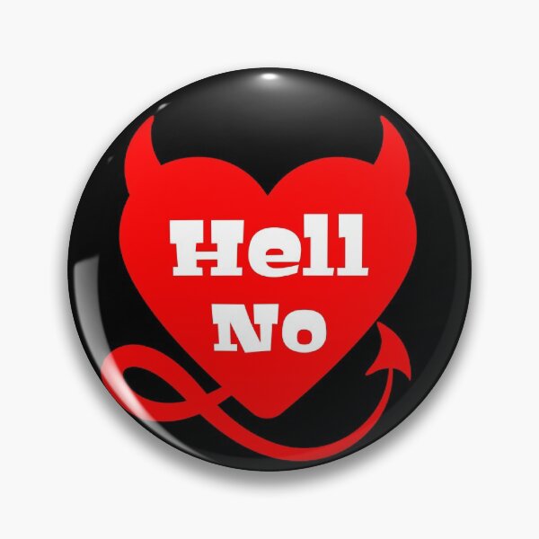 Item preview, Hell No Evil Anti Valentines Day 2022 designed and sold by Design-Maniya.