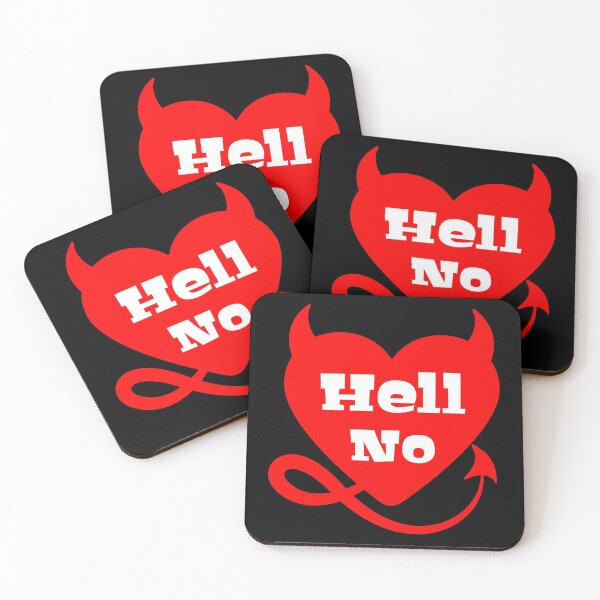 Item preview, Hell No Evil Anti Valentines Day 2022 designed and sold by Design-Maniya.