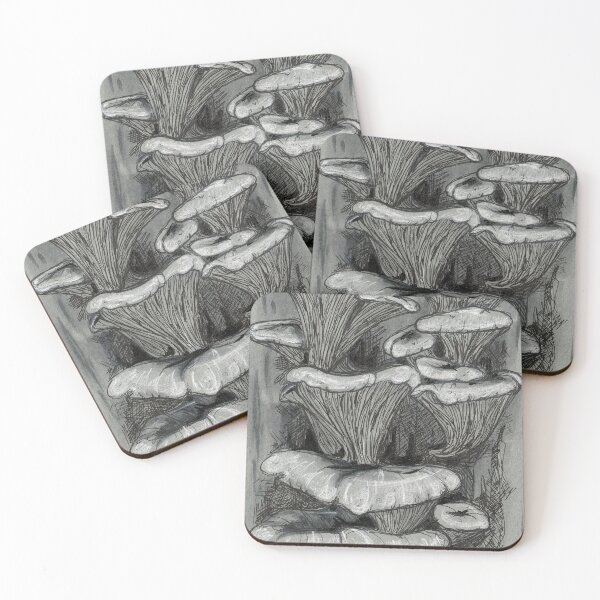 Item preview, mushrooms gray designed and sold by Vivien Merveilles.
