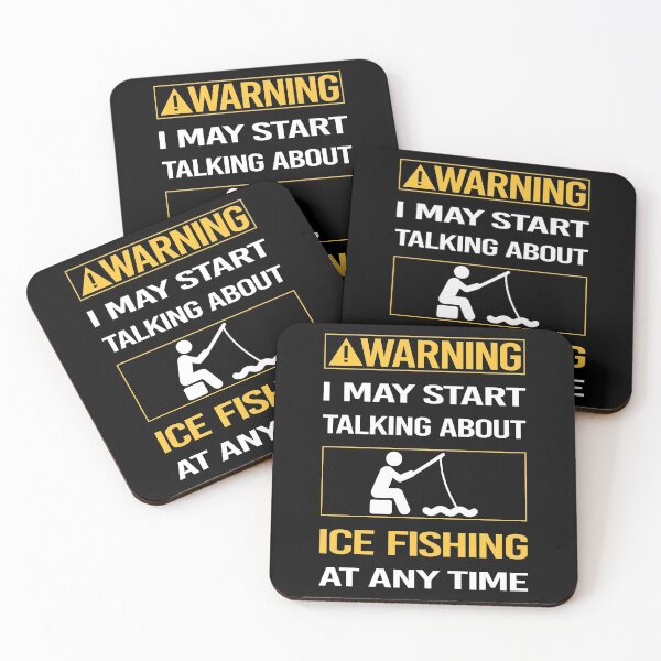 Item preview, Funny Warning Ice Fishing designed and sold by ArydeaNoriega.
