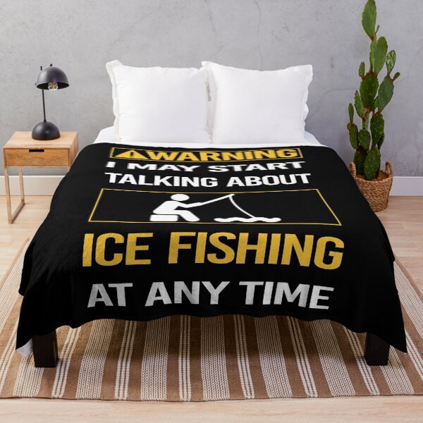 Item preview, Funny Warning Ice Fishing designed and sold by ArydeaNoriega.