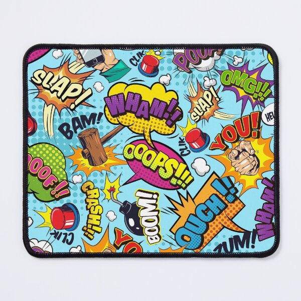 Item preview, Comic Book Pattern Cartoon Sound Onomatopoeia Bubbles designed and sold by amos20111.