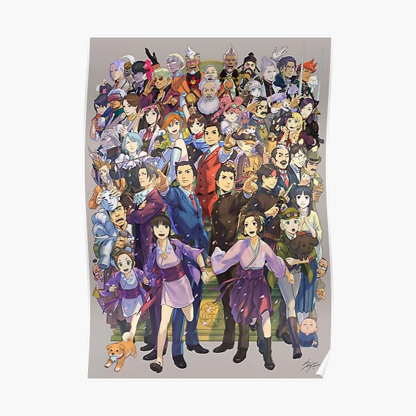 Ace Attorney 20th Anniversary Poster