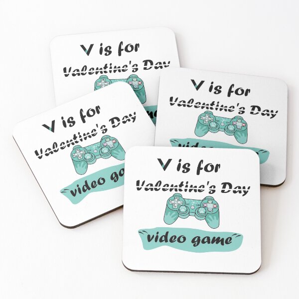 Item preview, v is for valentine day Gamer Valentine's Day Tshirt, Funny Valentine's Day designed and sold by hafidoox.