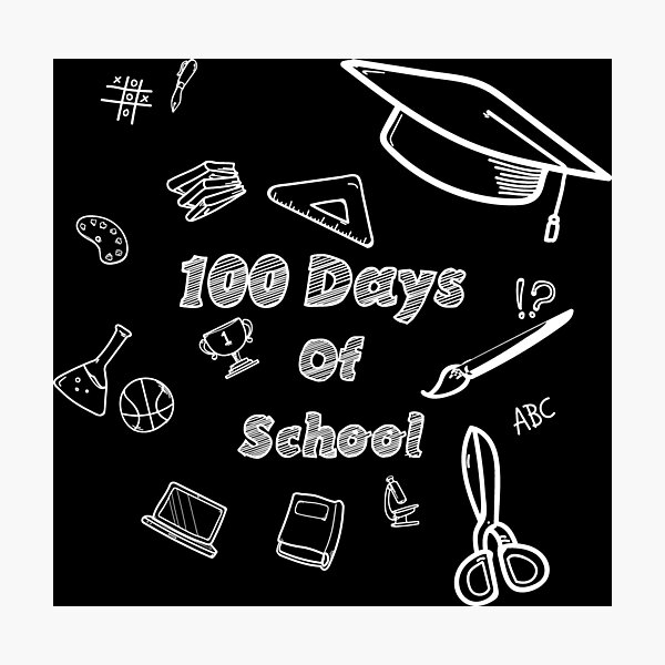 Item preview, 100 days of schoom , 100th day of school, 100 days designed and sold by L-o-shop.