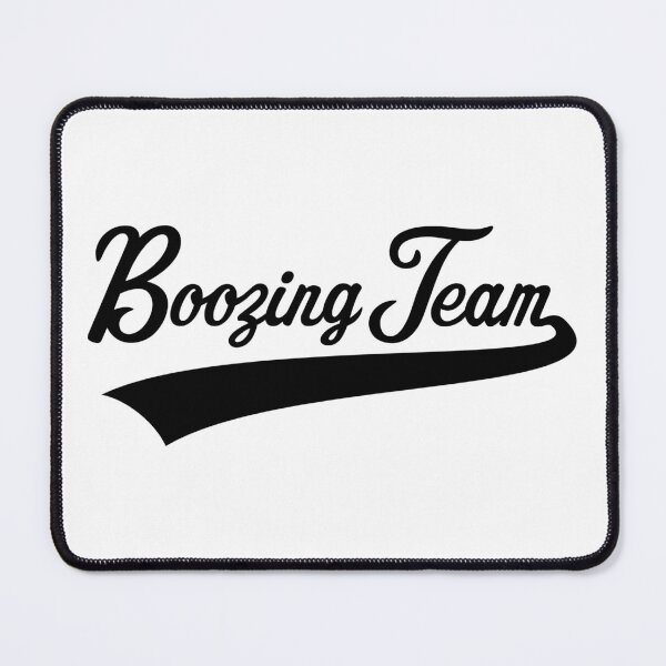 Item preview, Boozing Team Lettering (Beer / Alcohol / Black) designed and sold by MrFaulbaum.