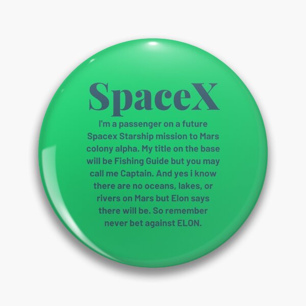 Item preview, Spacex fishing guide. designed and sold by wildwesdesigns.