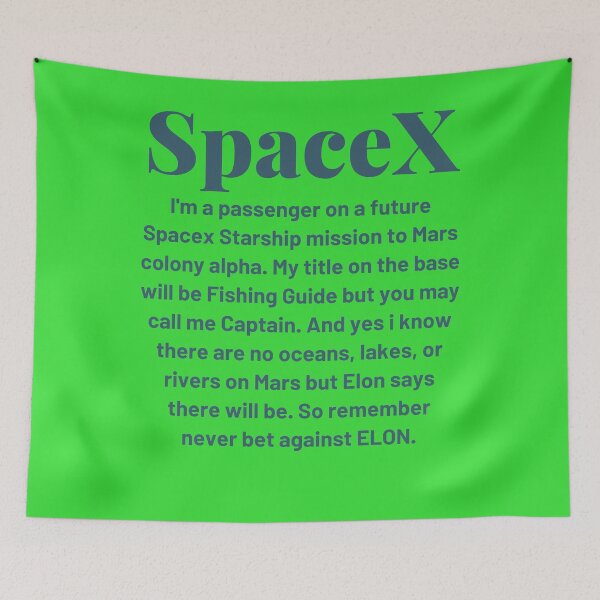 Item preview, Spacex fishing guide. designed and sold by wildwesdesigns.